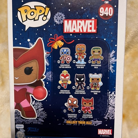 Funko Pop Marvel Gingerbread Scarlet Witch #940 Disney Wanda Maximoff - Picture 3 of 3